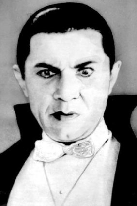 Bela Lugosi in fang form as Dracula.