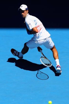 Unconcerned: Novak Djokovic.