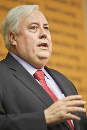 Clive Palmer has promised to protect pensioners from themselves.