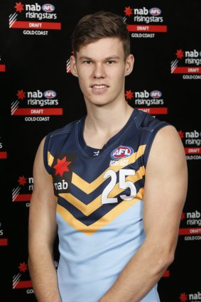 Logan Austin is training with Ainslie to boost his AFL Draft bid. 