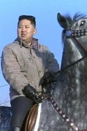 Holding the reins: Kim Jong-un.