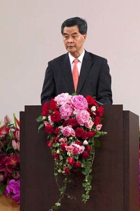 Leung Chun-ying, Hong Kong's new leader.