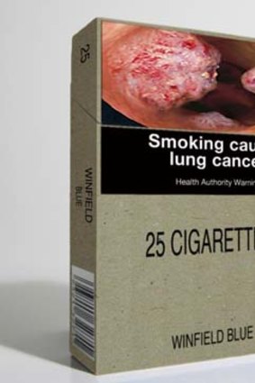 Legal allegations ... Ukraine believes Australia's supplying cigarettes in plain packaging is "an unnecessary obstacle to trade."
