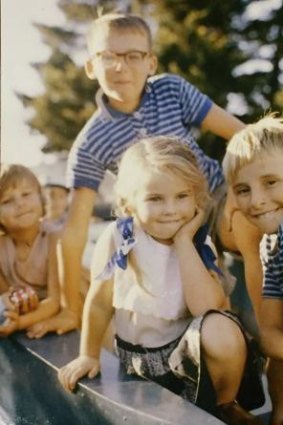 Kate Durham, 4, with her two cousins and friend Mandy Salomon in the early 1960s.