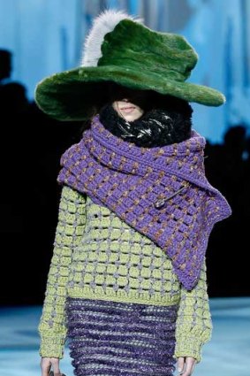 Marc Jacobs A/W 2012 was a bombastic show replete with oversized fluffy hats.