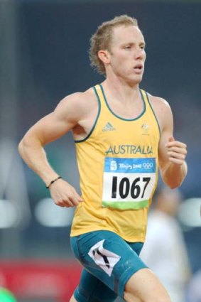 On the improve . . . 800-metre runner Lachlan Renshaw.