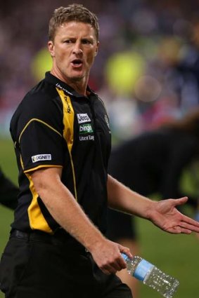 Tigers coach Damien Hardwick after the game.