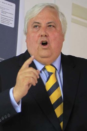 "Our advice is that the carbon tax in its current form is unconstitutional" ... Clive Palmer.