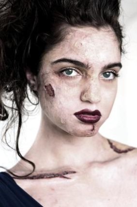 Undead: Illana Davies from HAUS Models after her zombie makeover.