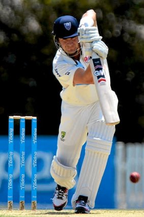 Shane Watson scored 33 for the Blues in the morning session.