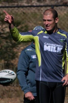 Terry Campese during training at Raiders HQ earlier this week
