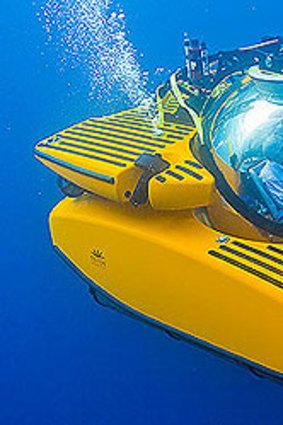 The future of aquatic mobility? Yes, it's a yellow submarine.
