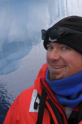 Adventure time: Dr Jonny Stark works on the world's coldest continent, Antarctica, which is twice the size of Australia.