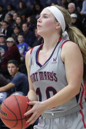 Rising star: Kate Gaze has made a big impression in US college basketball at St Mary's.