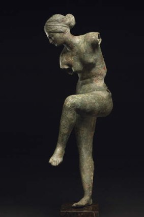 Bronze figure of Aphrodite, 200?100 BC, said to be from near Patras.