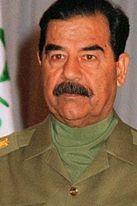 Brutal regime: Saddam Hussein.