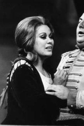 Dame Kiri Te Kanawa and Jean Bonhomme appearing in a 1974 production of <i>Carmen</i> at the Royal Opera House.