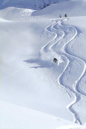 Fresh snow can be found all over the mountains that the heli-ski operators take you to each morning.
