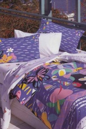 Bed linen featuring artwork by Ken Done.