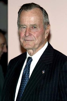 In hospital ... former US President George Bush snr.