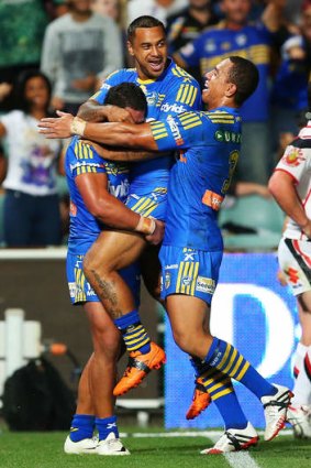 Point-machine: Vai Toutai of the Parramatta Eels.