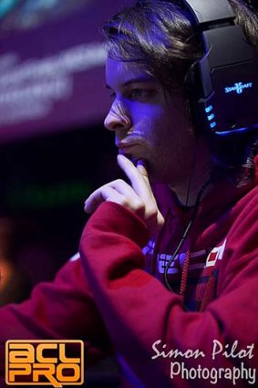 Andrew Pender  at the World StarCraft II Championship Oceania finals in Sydney.