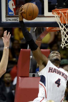 Atlanta's Paul Millsap starred in the Hawks' narrow win over the Boston Celtics.
