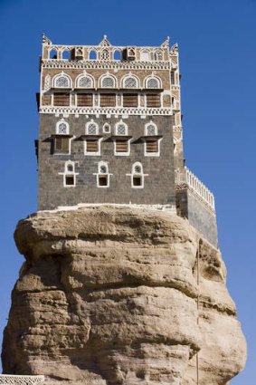 Rock Palace, Dar al-Hajar, Yemen.