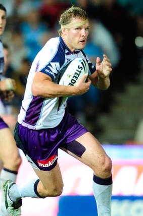 Has a plan . . . Storm back-rower Todd Lowrie.