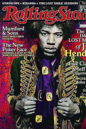 A cover of Rolling Stone featuring Jimi Hendrix.