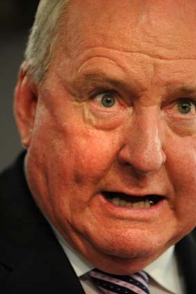 Alan Jones &#8230; change of heart on drug decriminalisation.