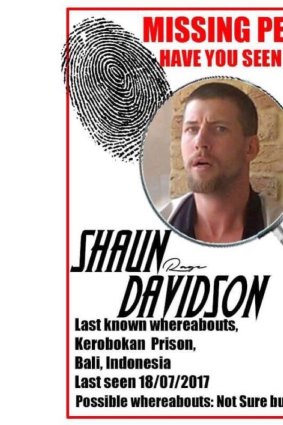 A Facebook image from the account of fugitive Matthew Rageone Ridler, also known as Shaun Rageone Davidson.