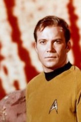 Wiliam Shatner, left and Leonard Nimoy in the TV series "Star Trek"