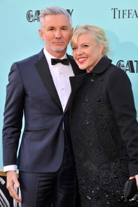 Creative partners: Baz Luhrmann with wife Catherine Martin at the world premeir of "The Great Gatsby" in New York City.