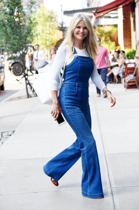 Overalls at any age ... Christie Brinkley.