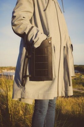 Pauline van Dongen's parka features solar panels that attach to the exterior of garment's pockets to charge electronic devices.