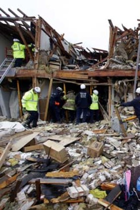 Massive devastation: The number of casualties may rise as rescue workers continue their search for bodies.