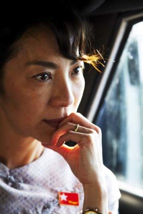Michelle Yeoh as Aung San Suu Kyi.