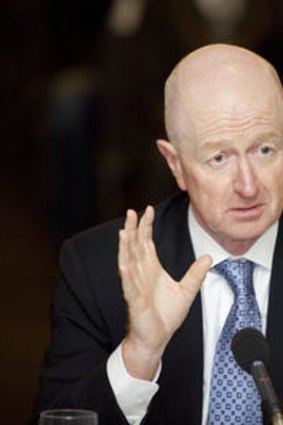 Going in to bat for the banks: Glenn Stevens, Governor of the Reserve Bank.