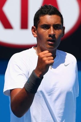 Confident ... Nick Kyrgios looks to the Open final.