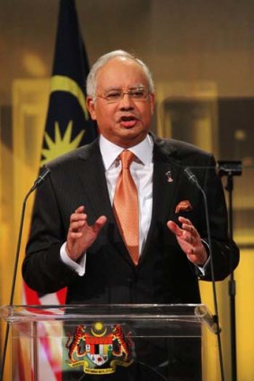 ''Inclusive democracy'' ... Prime Minister Najib Razak.