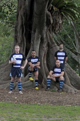 Outcasts no more: Members of the Sydney Convicts, (from left) Jason Fowler, Fernando Perez, Kevin Perry and Simon Hargrave, who will be playing in the Bingham Cup.