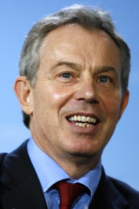 Middle east peace envoy Tony Blair.