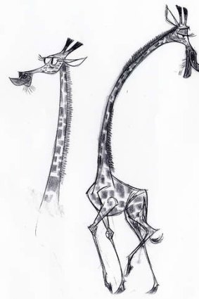 A sketch for <i>Madagascar</i> by Craig Kellman.