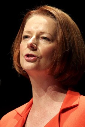 Julia Gillard plans tax cuts and increased household assistance payments.