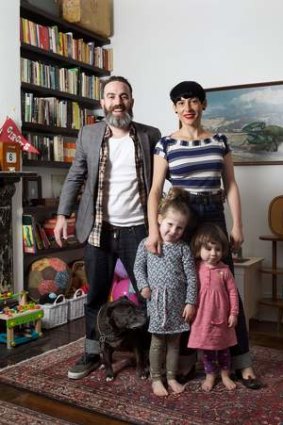 Mark Simpson, 38, and wife Lea, 35, with Scarlett, 4, and Delilah, 2.