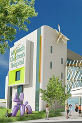 Image of what the the Monash Children's hospital will look like, supplied by Monash Health.