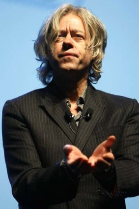 "This stuff we communicate with is beyond media" ... Bob Geldof.