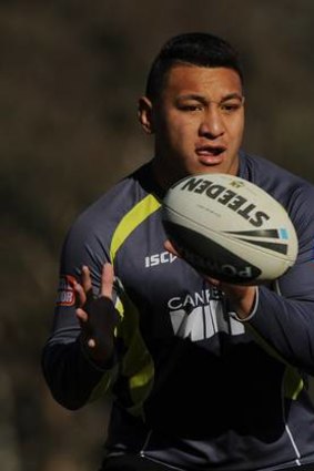Canberra Raiders's Josh Papalii is at the centre of an allegiance row.