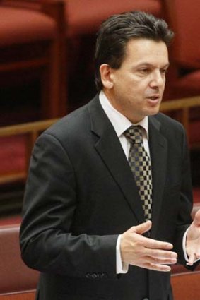 Dark days ... Senator Nick Xenophon is outraged at bonuses paid to BlueScope's senior executives amid staff sackings.